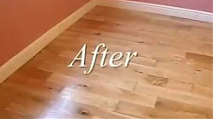 Floor refinishing before and after Canada